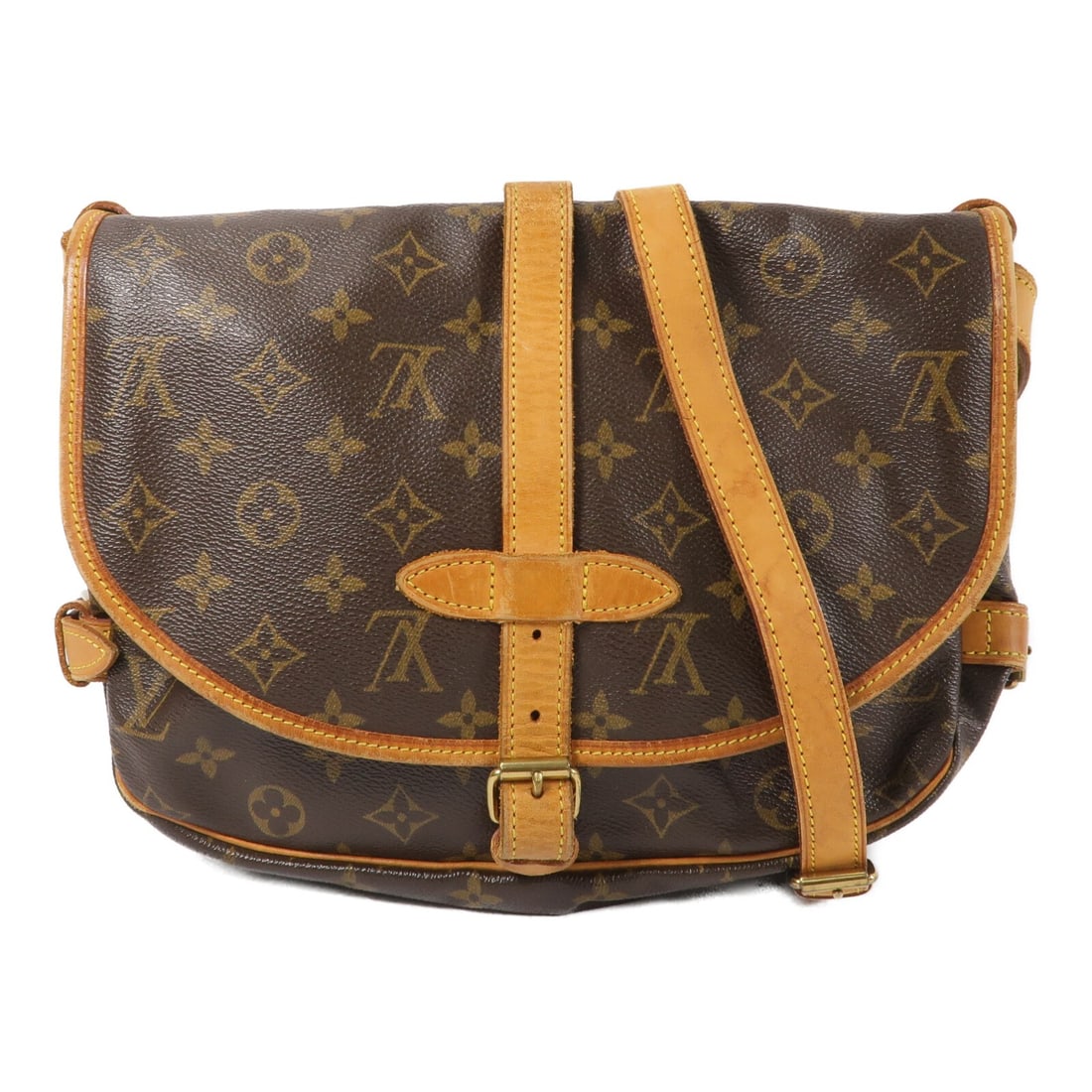 Louis Vuitton Saumur 30 Monogram Shoulder Bag M42256 Brown (1 of 12)