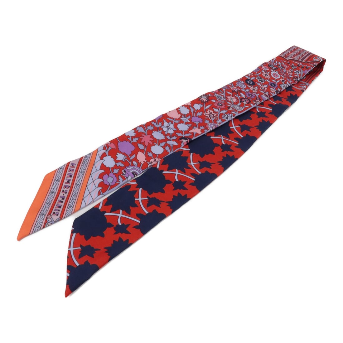 Hermes Twilly Silk Scarf Red Blue 86cm x 5cm: Hermes Twilly Silk Scarf Red Blue 86cm x 5cm Hermes Twilly scarf in silk with a red and blue colorway. The item is in very good AB condition and measures 86 cm x 5 cm (33.9 in x 2.0 in). Accessories a
