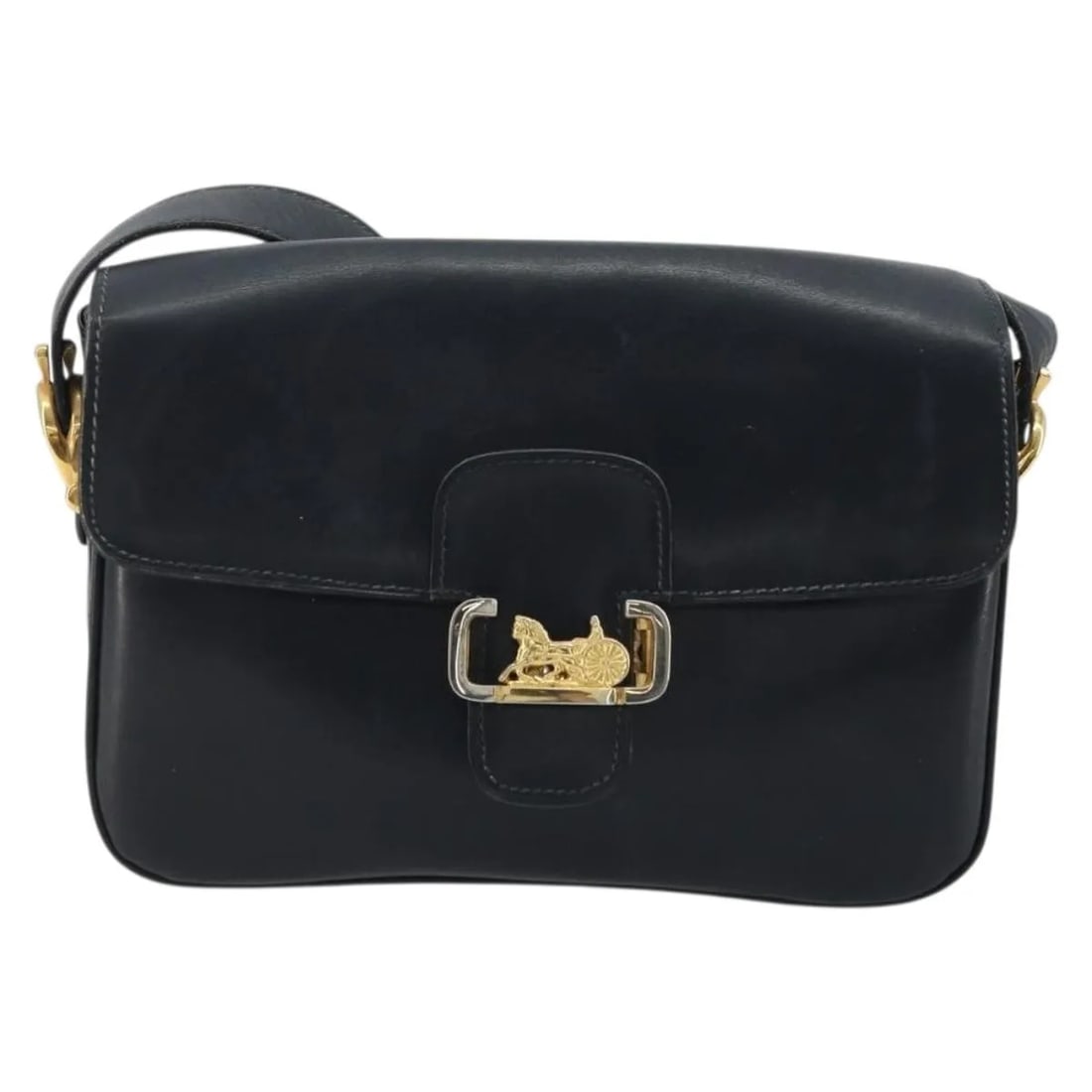 Celine Horse Carriage black leather shoulder bag (1 of 18)