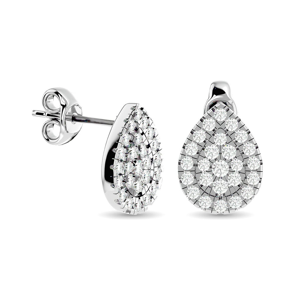 Diamond 1/3 Ct.tw Fashion Earrings in 10K White Gold: Diamond 1/3 Ct.tw Fashion Earrings in 10K White Gold 10k White Gold Stone Color: G-h Stone Clarity: I2 This item may take 2-5 weeks for shipping. PLEASE NOTE: Framed, Large, or heavy items do not have