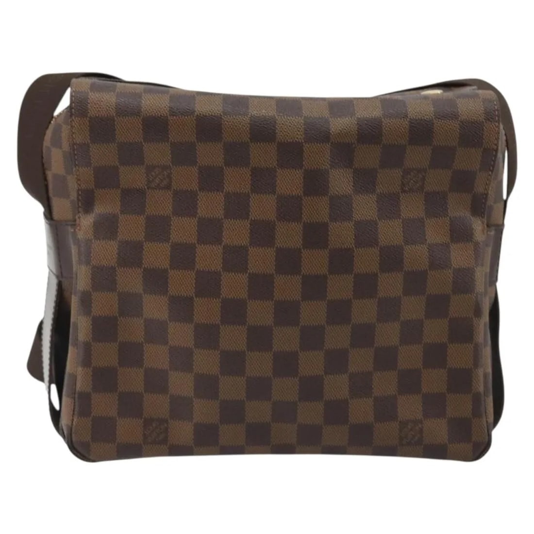 Louis Vuitton Naviglio Unisex Brown Canvas Shoulder Bag: Louis Vuitton Naviglio Unisex Brown Canvas Shoulder Bag Louis Vuitton Naviglio Damier shoulder bag in brown canvas with a unisex design. This pre-owned piece is in good condition with light wear to th