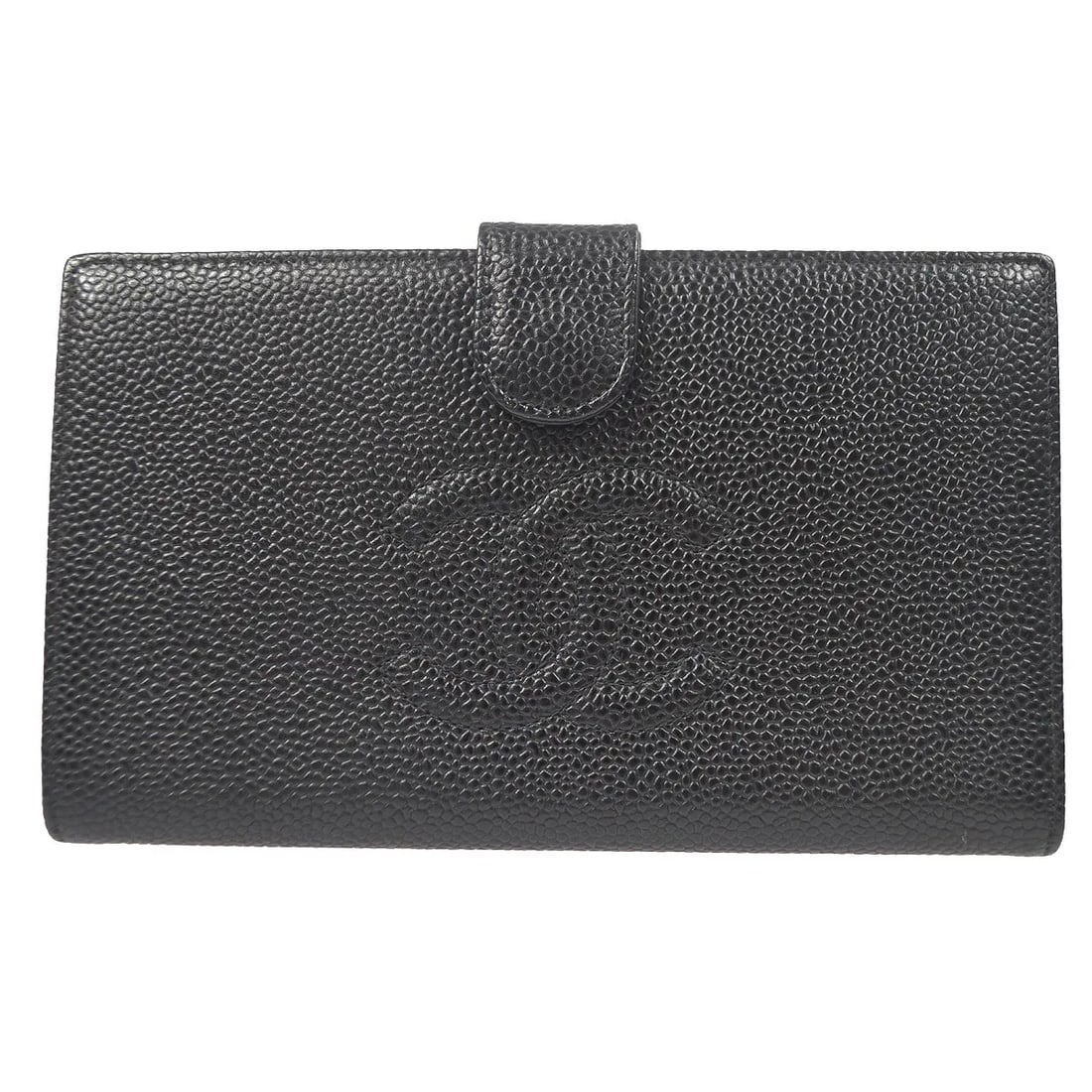 Chanel Timeless CC Leather French Wallet Black: Chanel Timeless CC Leather French Wallet Black This Chanel Timeless CC French Wallet for women is crafted from black leather and features the iconic CC logo. It offers a compact design suitable for ev