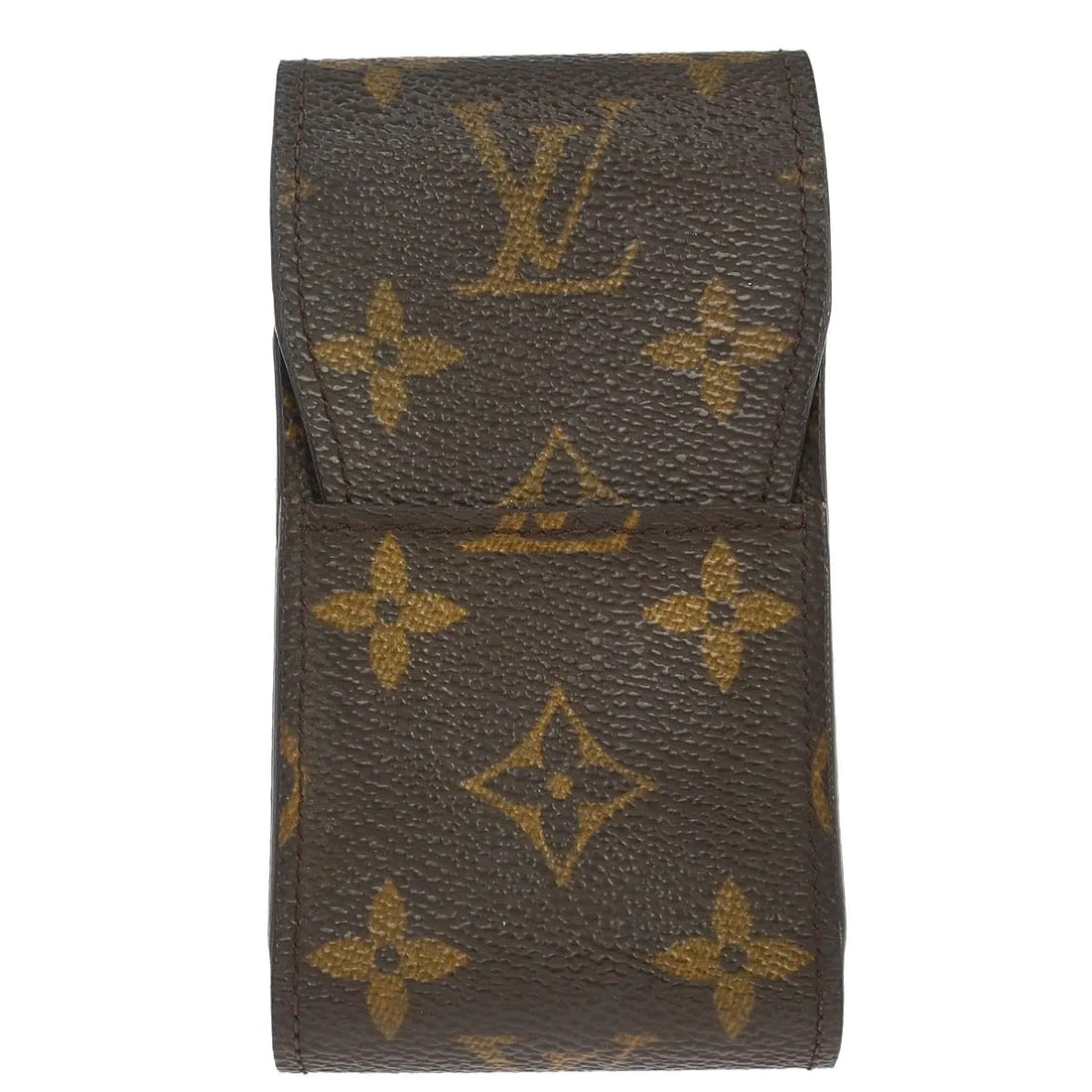 Louis Vuitton Cigarette Case Brown Monogram Canvas: Louis Vuitton Cigarette Case Brown Monogram Canvas Louis Vuitton cigarette case in brown monogram canvas. This unisex accessory is made in France and measures 6 cm x 12.5 cm. Condition is good, with l