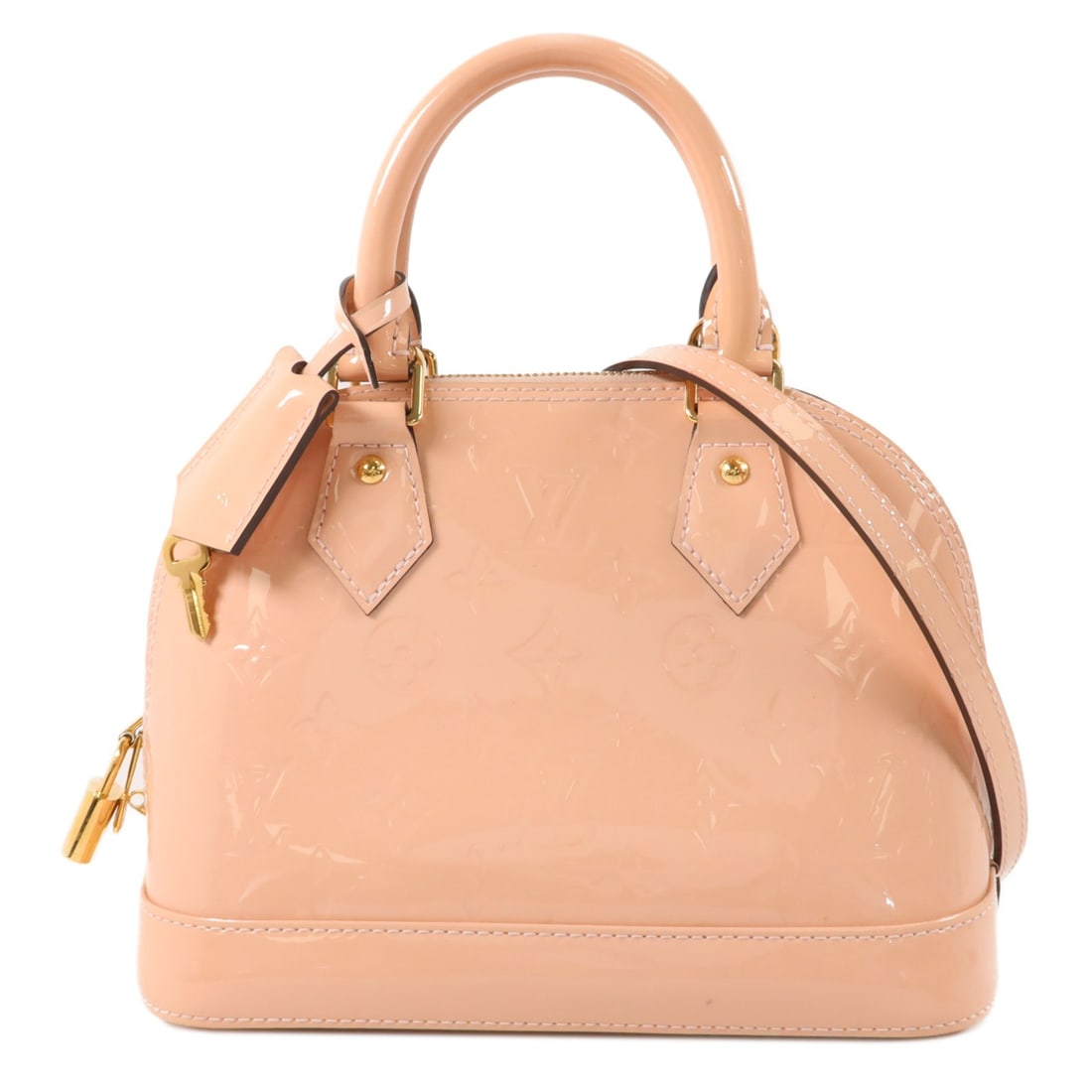 Louis Vuitton Alma BB M50415 Monogram Vernis Pink 2 Way Bag (1 of 18)