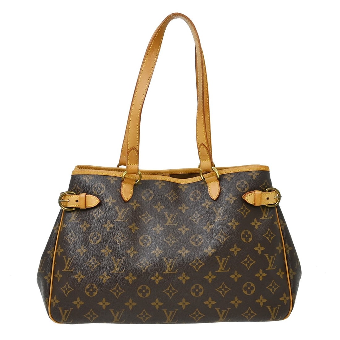 Louis Vuitton Batignolles Horizontal Monogram Canvas Tote M51154: Louis Vuitton Batignolles Horizontal Monogram Canvas Tote M51154 Vintage Louis Vuitton Batignolles Horizontal tote bag in brown Monogram canvas with leather trim and gold-plated hardware. This unisex 