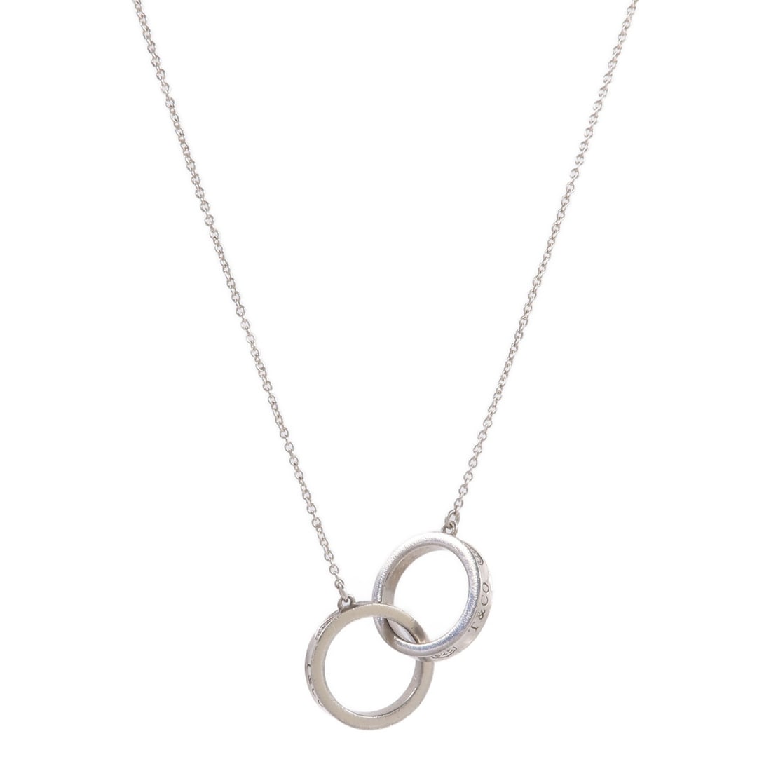 Tiffany Co 1837 Sterling Silver Interlocking Circles Necklace (1 of 10)