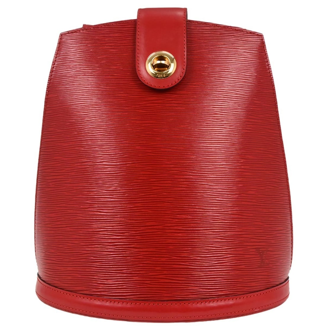 Louis Vuitton Cluny M52257 Red Epi Leather Shoulder Bag: Louis Vuitton Cluny M52257 Red Epi Leather Shoulder Bag Vintage Louis Vuitton Cluny shoulder bag in Castilian red Epi leather with a turn-lock closure and adjustable shoulder strap. The bag features a
