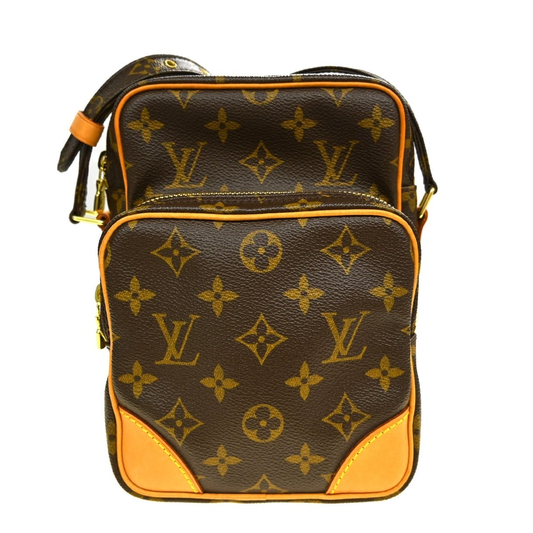 Louis Vuitton Amazone Monogram Canvas Crossbody Bag M45236: Louis Vuitton Amazone Monogram Canvas Crossbody Bag M45236 Louis Vuitton Amazon crossbody shoulder bag in Monogram canvas and leather, made in France. It features a zip closure, brown exterior and lin