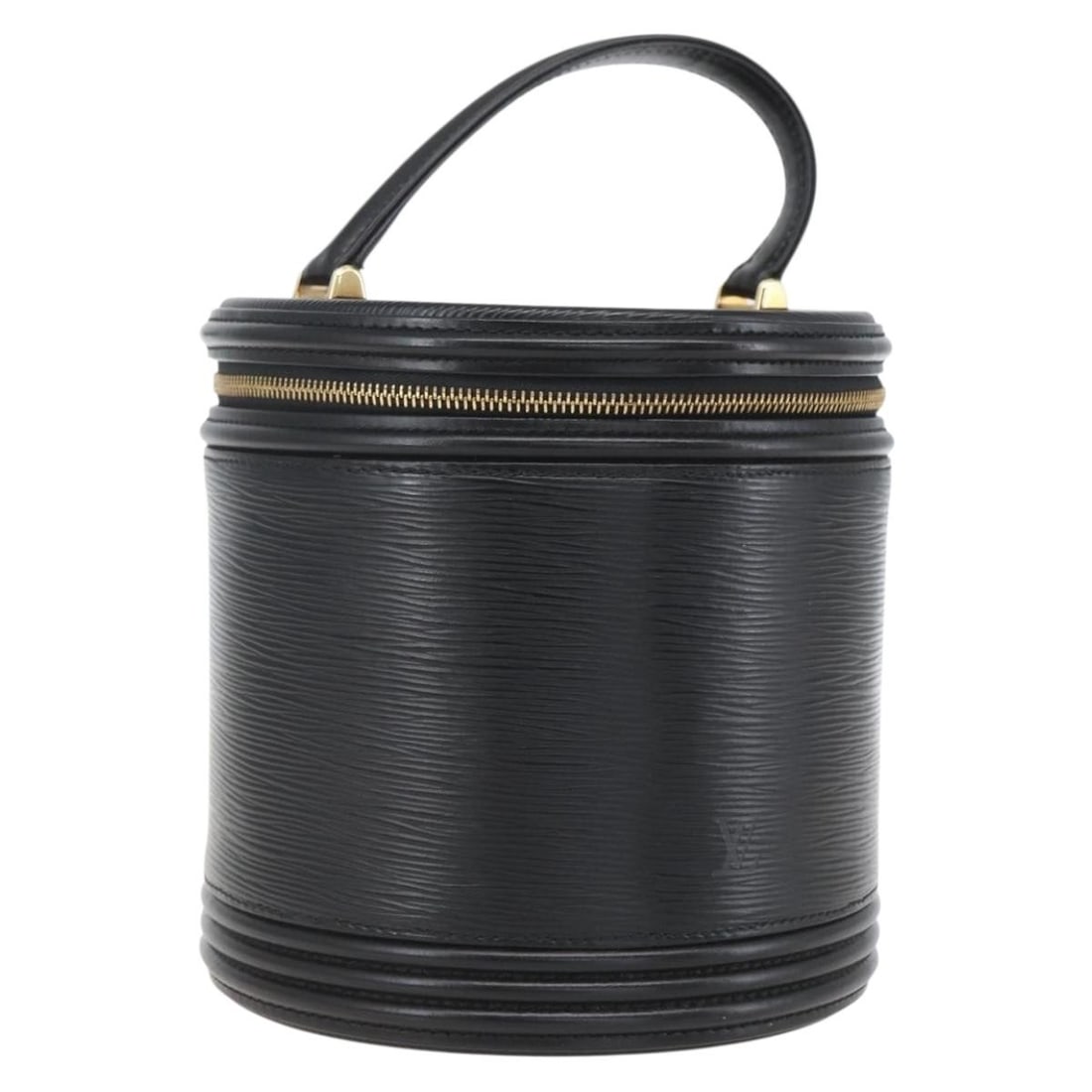 Louis Vuitton Cannes Epi Leather Black Handbag M48032 with Dust Bag: Louis Vuitton Cannes Epi Leather Black Handbag M48032 with Dust Bag This Louis Vuitton Cannes handbag is crafted from black Epi leather, featuring a structured silhouette with a top handle. The bag in