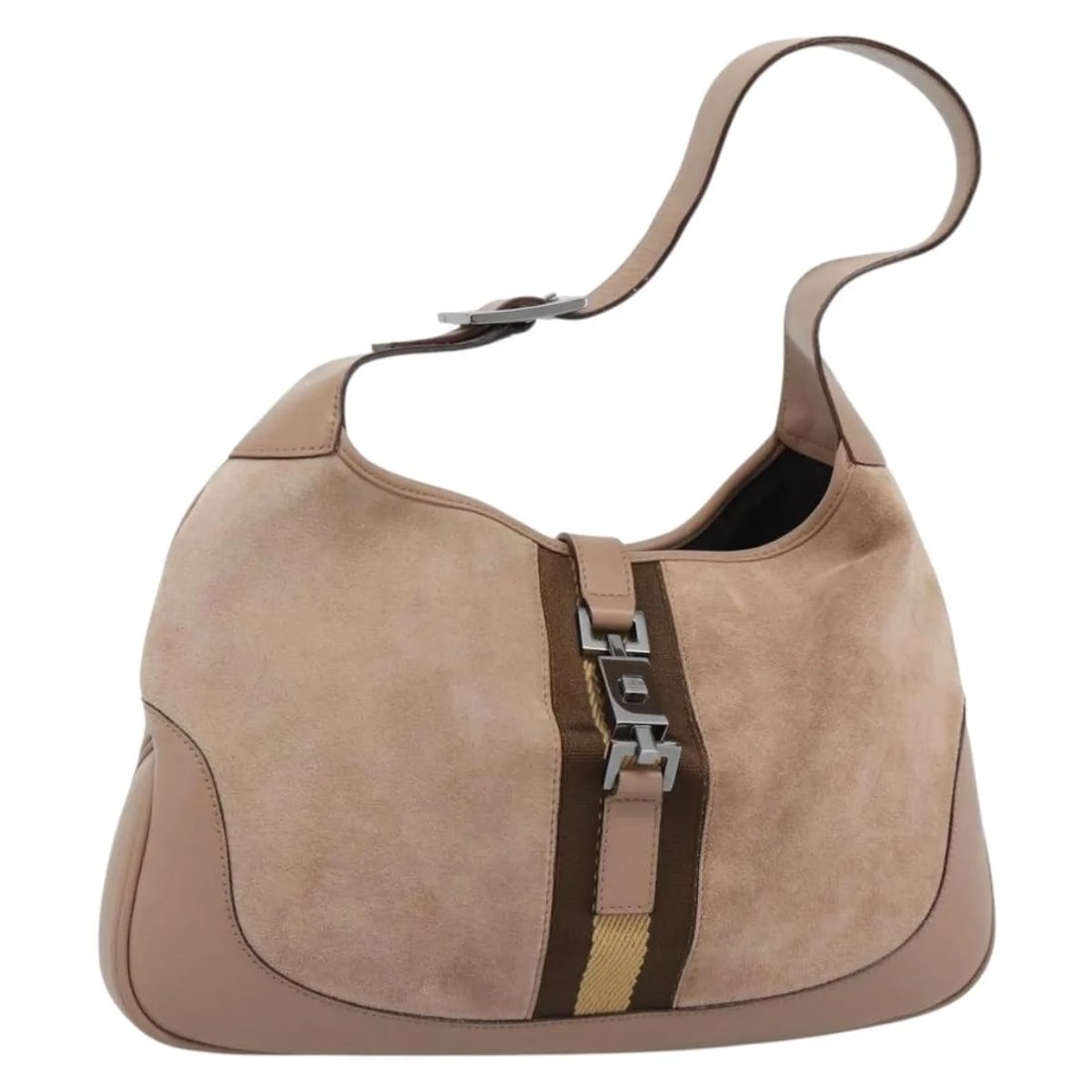 Gucci Jackie O Beige Suede Shoulder Bag (1 of 18)