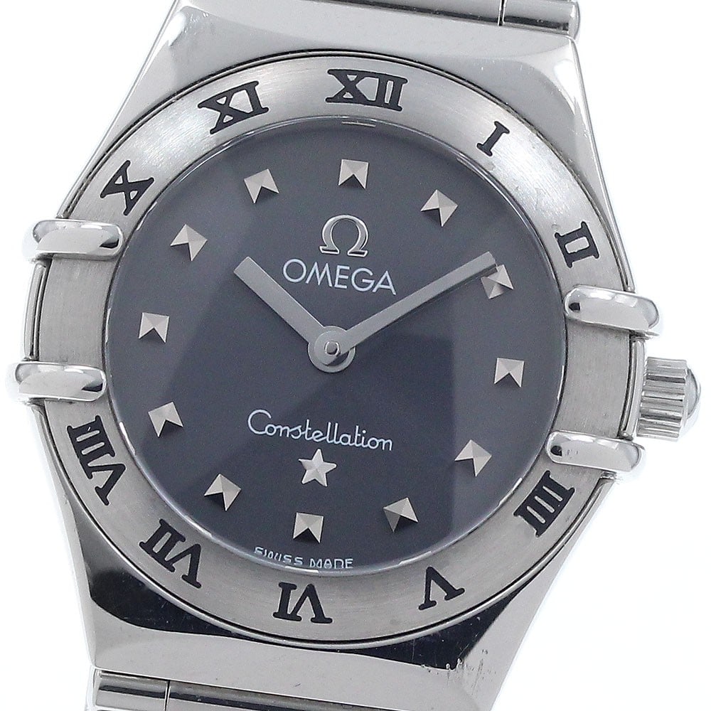 Omega Constellation Mini My Choice Quartz Steel Ladies Watch 1561.51: Omega Constellation Mini My Choice Quartz Steel Ladies Watch 1561.51 This Omega Constellation Mini My Choice women's wristwatch features a stainless steel case and bracelet with a sleek gray dial. Pow