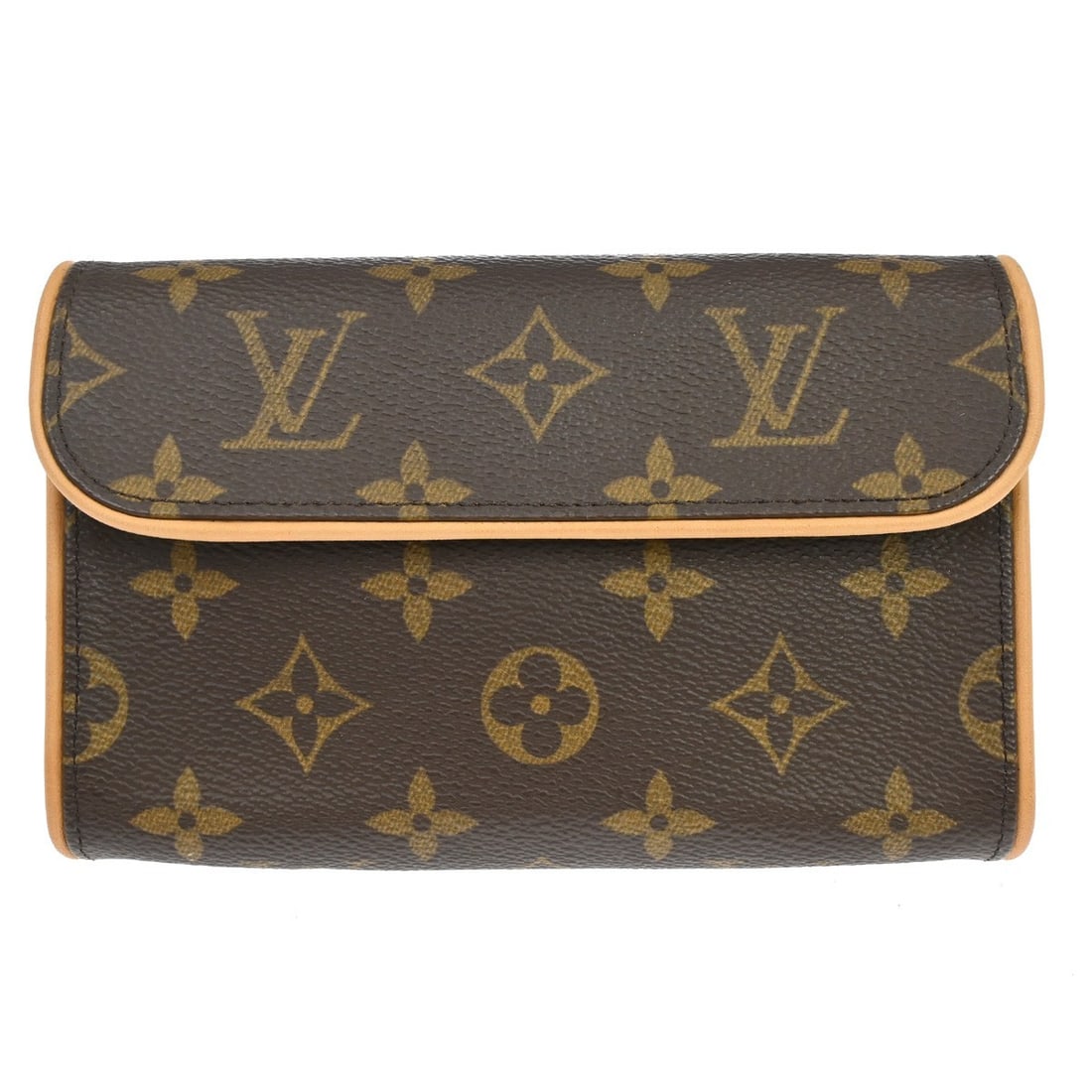 Louis Vuitton Pochette Florentine Monogram Bum Bag M51855: Louis Vuitton Pochette Florentine Monogram Bum Bag M51855 Vintage Louis Vuitton Pochette Florentine bum bag in brown Monogram canvas with leather trim and a magnetic snap closure. The interior is line