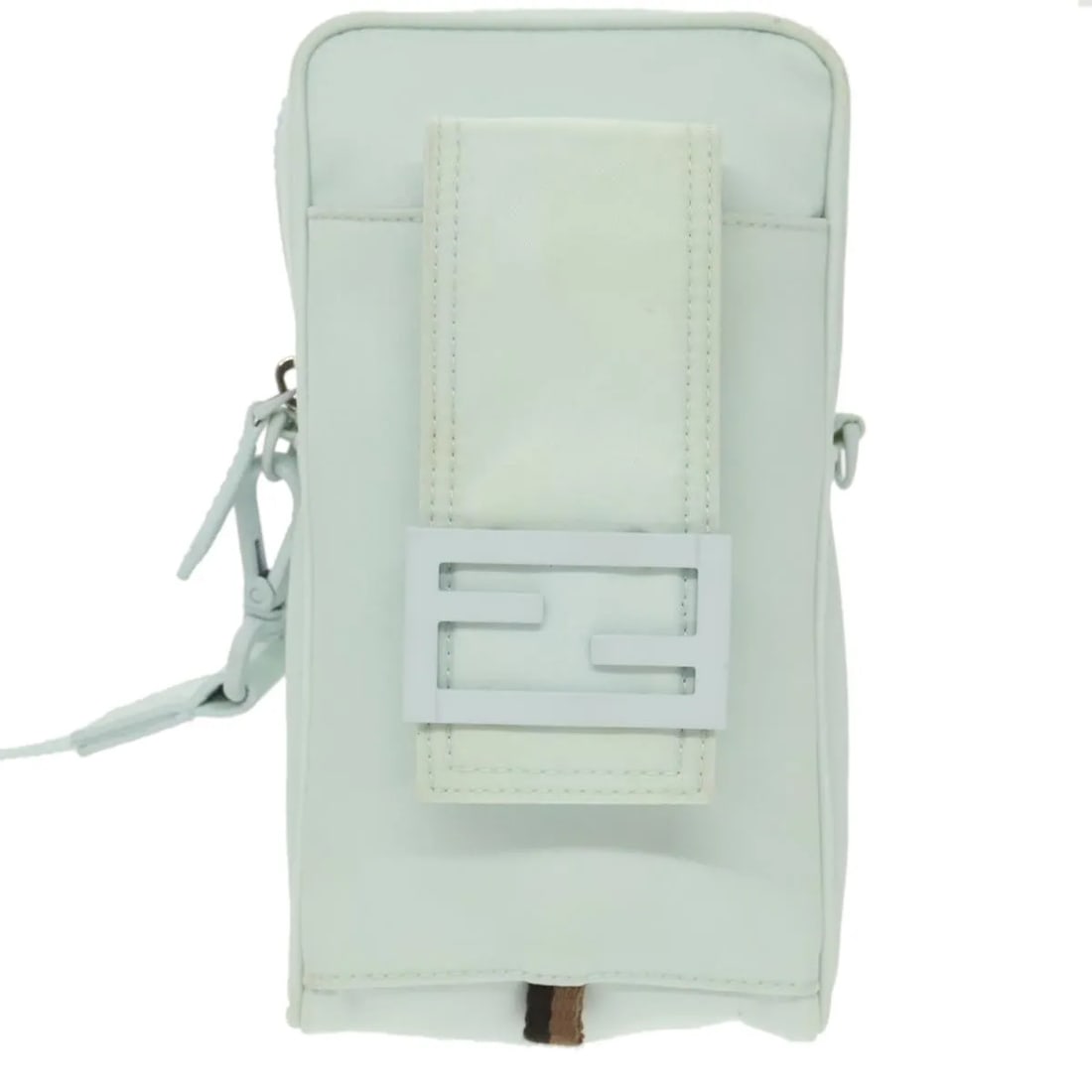 Fendi Crossbody Phone Holder Blue Nylon Bag: Fendi Crossbody Phone Holder Blue Nylon Bag Fendi crossbody phone holder in blue nylon. This unisex piece is made in Italy and is presented in good vintage condition with honest wear. Noted wear inclu