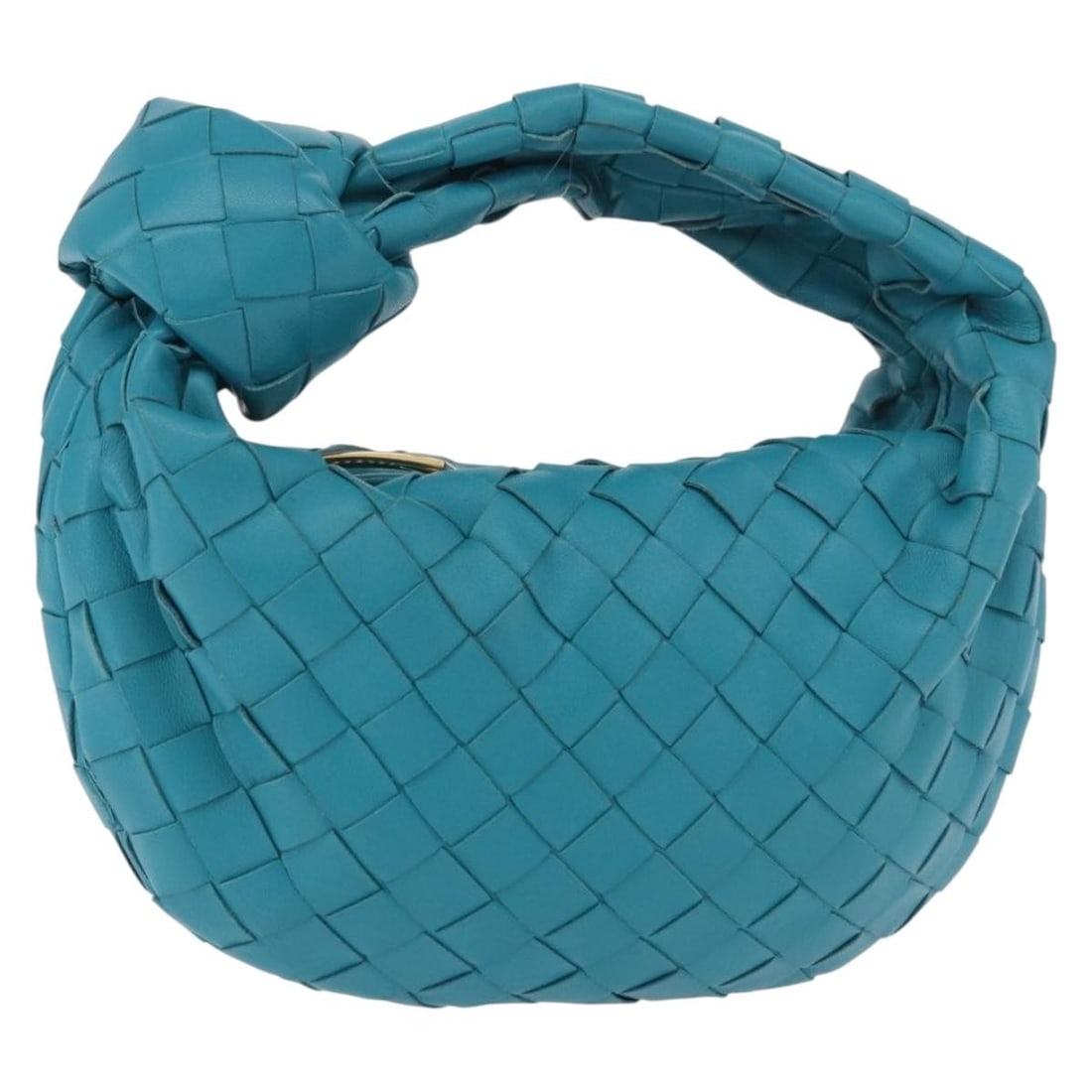 Bottega Veneta Mini Jody Blue Leather Handbag with Dust Bag (1 of 18)