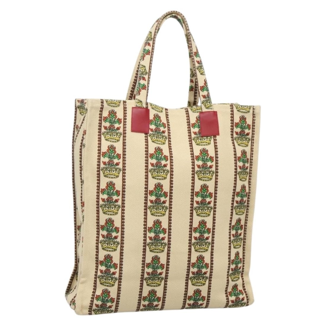 Beige Canvas Tote Bag GUCCI Gucci Garden Boutique with Pouch: Beige Canvas Tote Bag GUCCI Gucci Garden Boutique with Pouch Gucci Garden Boutique tote bag in beige canvas, made in Italy. This women's tote bag includes a pouch accessory and has a handle drop of ap