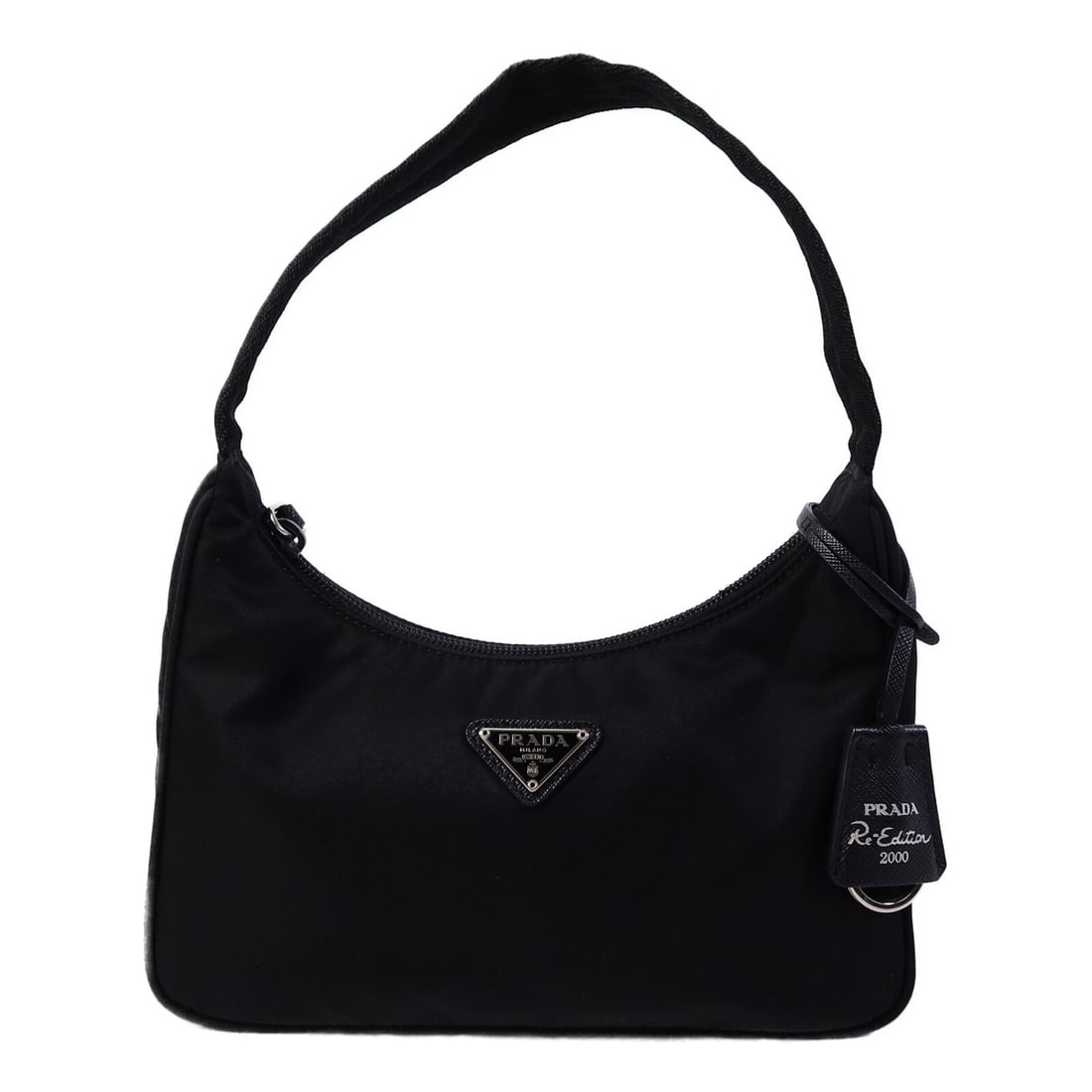 PRADA Re-Edition 2000 1NE515 Mini Nylon Handbag Black SHW (1 of 15)