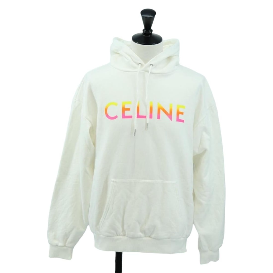 CELINE white cotton women s jacket hoody Italy: CELINE white cotton women s jacket hoody Italy This CELINE women's hoody is crafted from white cotton and made in Italy. Featuring a comfortable fit with a shoulder width of approximately 57 cm (22.4 