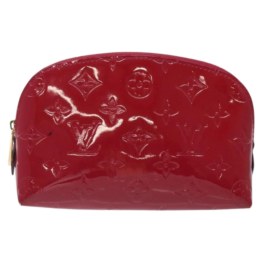 Louis Vuitton Vernis Cosmetic Pouch Pink Patent Leather: Louis Vuitton Vernis Cosmetic Pouch Pink Patent Leather This Louis Vuitton Cosmetic Pouch features the iconic Monogram Vernis design in pink patent leather. Designed for women, this pouch is crafted i