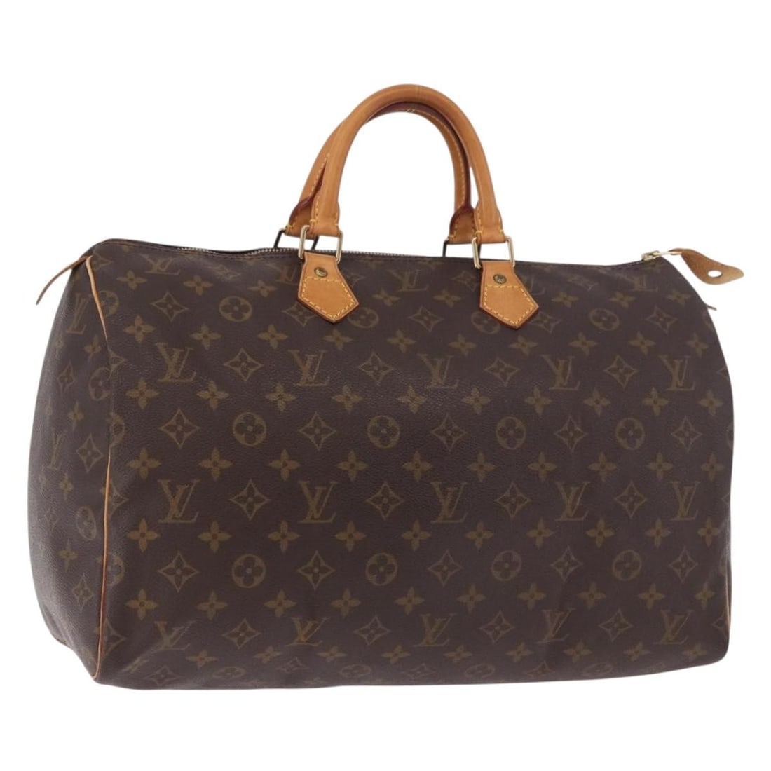 Louis Vuitton Speedy 40 Monogram Canvas Handbag M41522: Louis Vuitton Speedy 40 Monogram Canvas Handbag M41522 Louis Vuitton Speedy 40 hand bag in Monogram Canvas, made in France. The bag features the classic Monogram color and comes in a size of approxima