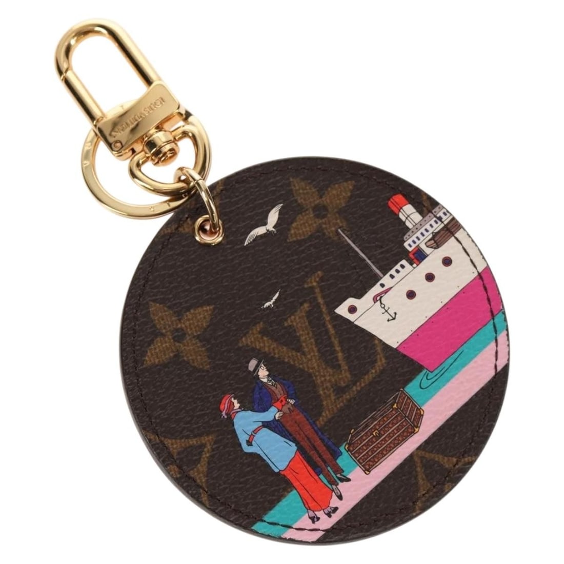 LOUIS VUITTON Monogram Charm Porte Cre Illustre M61932 Italy Auth: LOUIS VUITTON Monogram Charm Porte Cre Illustre M61932 Italy Auth This stylish LOUIS VUITTON Monogram Porte Cre Illustre Evasion Charm is a perfect accessory for any luxury handbag enthusiast. Crafted