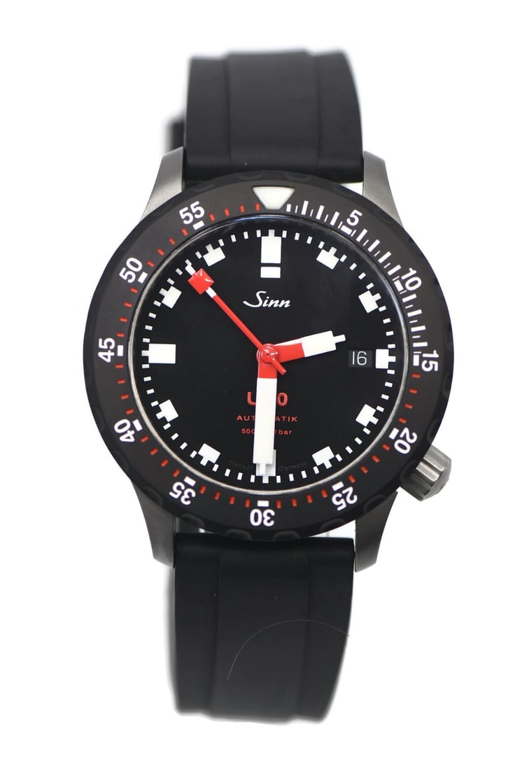 Sinn U-50 Automatic 41mm Stainless Steel Wristwatch With Box Papers: Sinn U-50 Automatic 41mm Stainless Steel Wristwatch With Box Papers This Sinn U-50 wristwatch features a robust stainless steel case with a 41mm diameter and a black analog dial. The watch is powered 