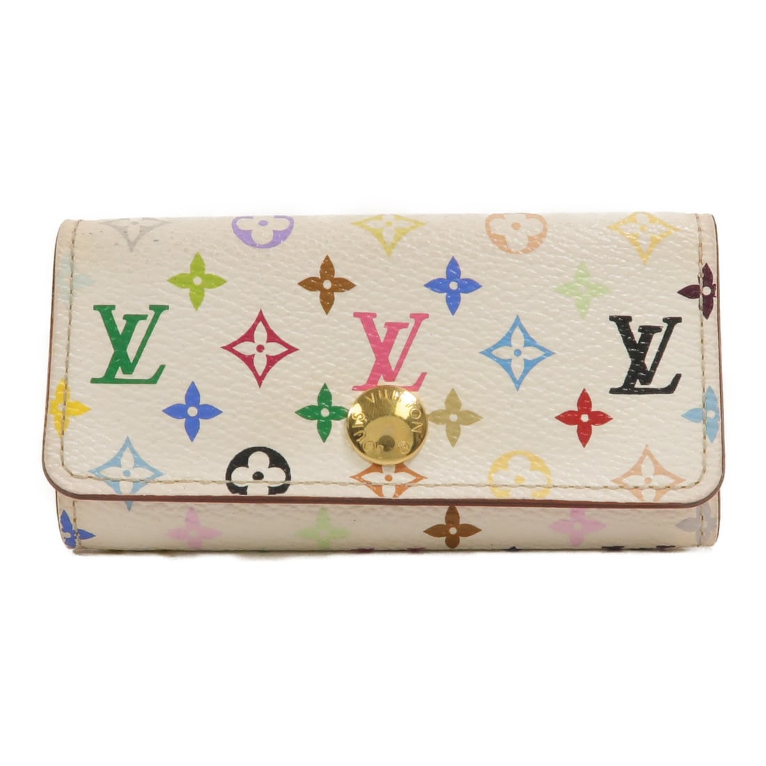 Louis Vuitton Multicles 4 Key Holder M93731 Monogram Multicolore White (1 of 18)