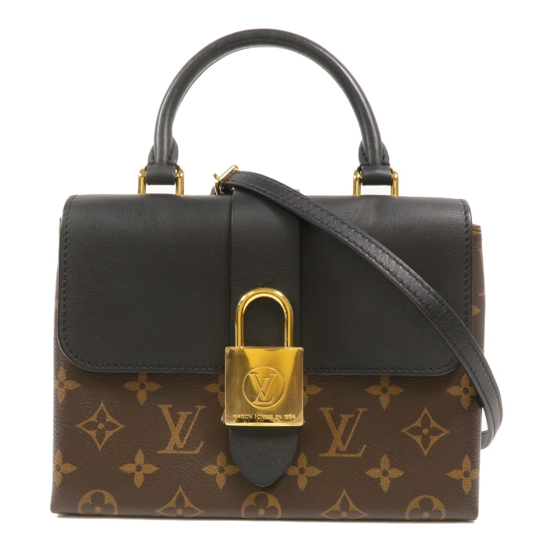 Louis Vuitton Locky BB Monogram Shoulder Bag M44141 Brown Black (1 of 15)