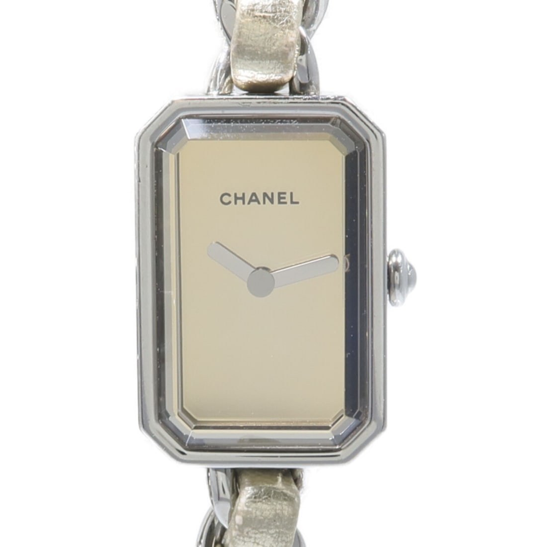 CHANEL H5583 Premiere Rock Edition Ladies Quartz Watch Gold Tone Steel: CHANEL H5583 Premiere Rock Edition Ladies Quartz Watch Gold Tone Steel CHANEL CC Premiere Rock Edition Quartz Watch H5583 is a ladies' watch with a gold color scheme and stainless steel construction. 
