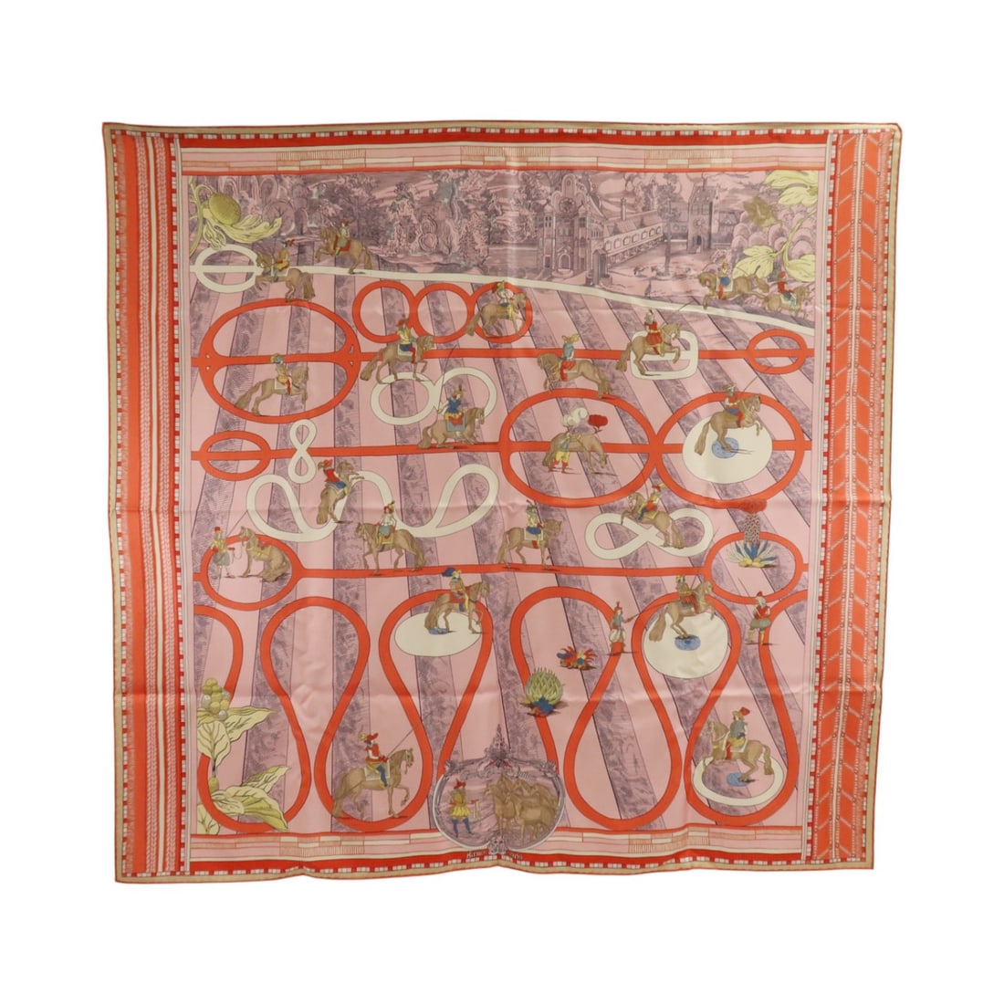 Hermes Silk Scarf 90cm x 90cm Pink Multicolor (1 of 10)