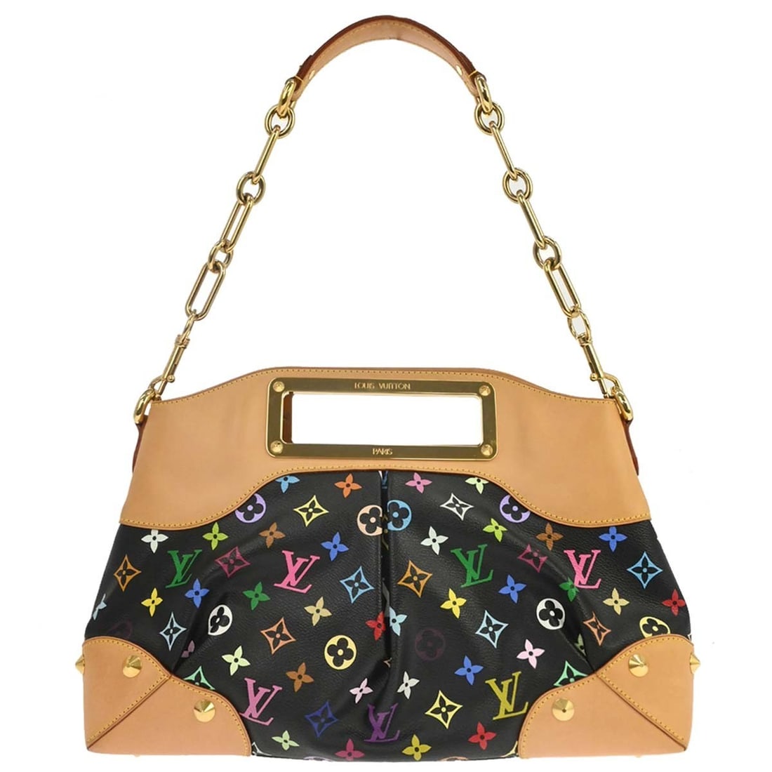 Louis Vuitton Judy MM M40256 Black Monogram Multicolor 2way Bag (1 of 18)