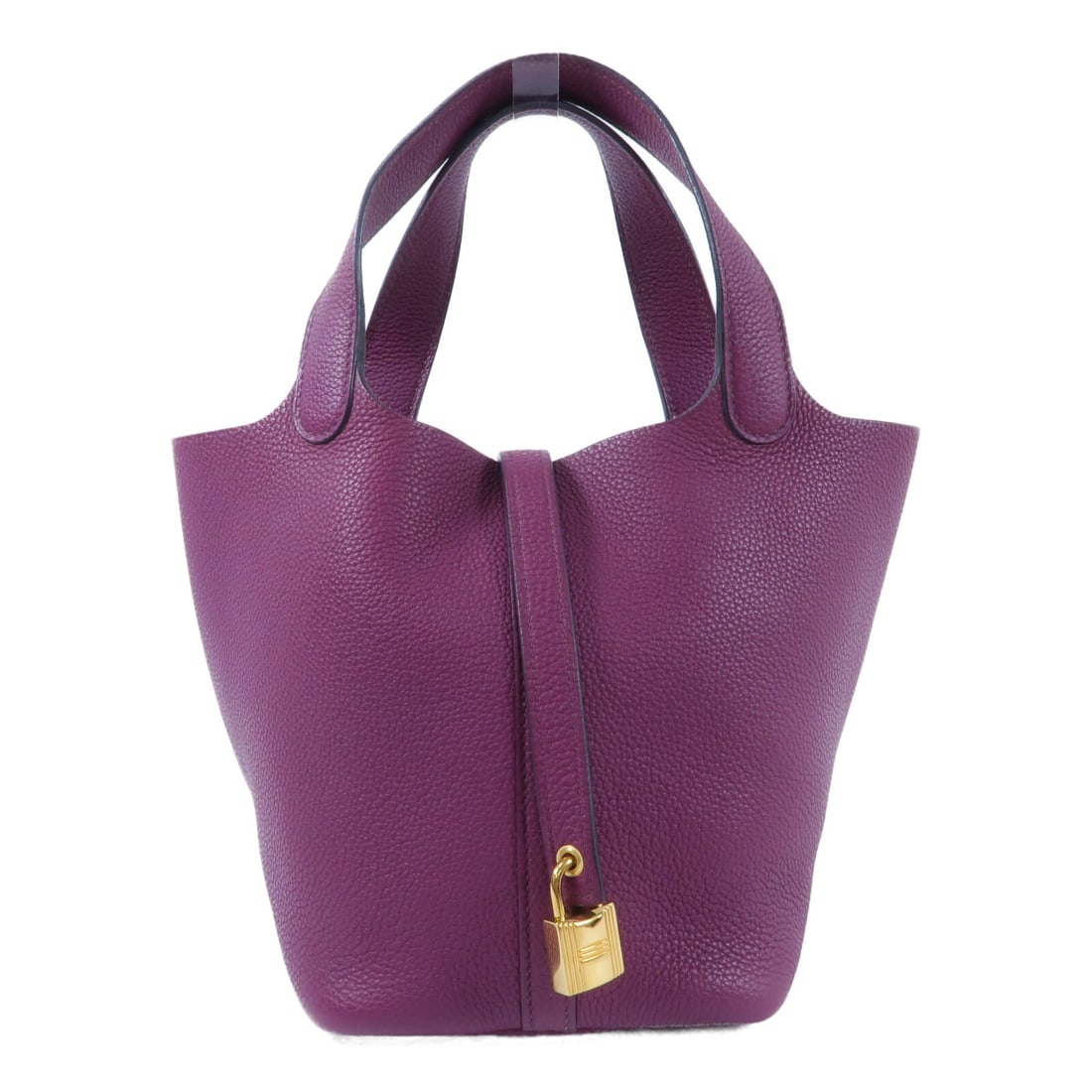 Hermes Picotin Lock PM Taurillon Maurice Leather Tote Anemone GHW: Hermes Picotin Lock PM Taurillon Maurice Leather Tote Anemone GHW Hermes Picotin Lock PM tote bag in Taurillon Maurice leather and calfskin (cowhide) with anemone color details. It comes with a storag