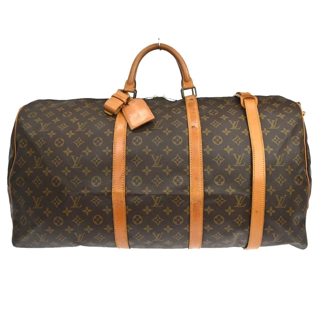 Louis Vuitton Keepall Bandouliere Monogram Canvas Travel Bag: Louis Vuitton Keepall Bandouliere Monogram Canvas Travel Bag Louis Vuitton Keepall Bandouliere in brown monogram canvas. This unisex travel bag is made in France and remains in good condition with vis