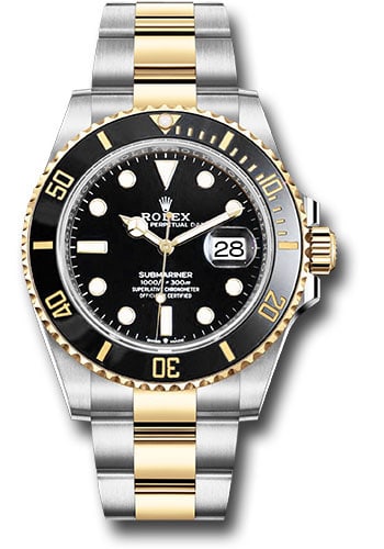 Rolex 126613LN Submariner mens watch black dial Oyster bracelet: Rolex 126613LN Submariner mens watch black dial Oyster bracelet Rolex Submariner reference 126613LN featuring a black dial, rotating bezel, and Oyster bracelet. Includes the new style green card dated