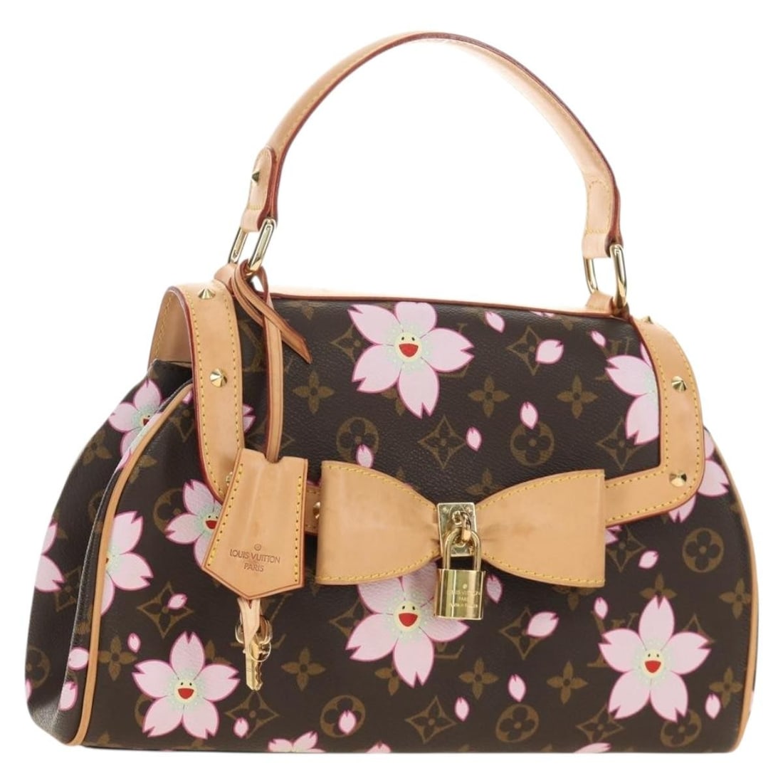 Louis Vuitton M92012 Sac Retro PM Cherry Blossom Monogram Handbag: Louis Vuitton M92012 Sac Retro PM Cherry Blossom Monogram Handbag Louis Vuitton Monogram Cherry Blossom Sac Retro PM handbag in monogram canvas. Made in Spain, this women's bag includes a dust bag, it