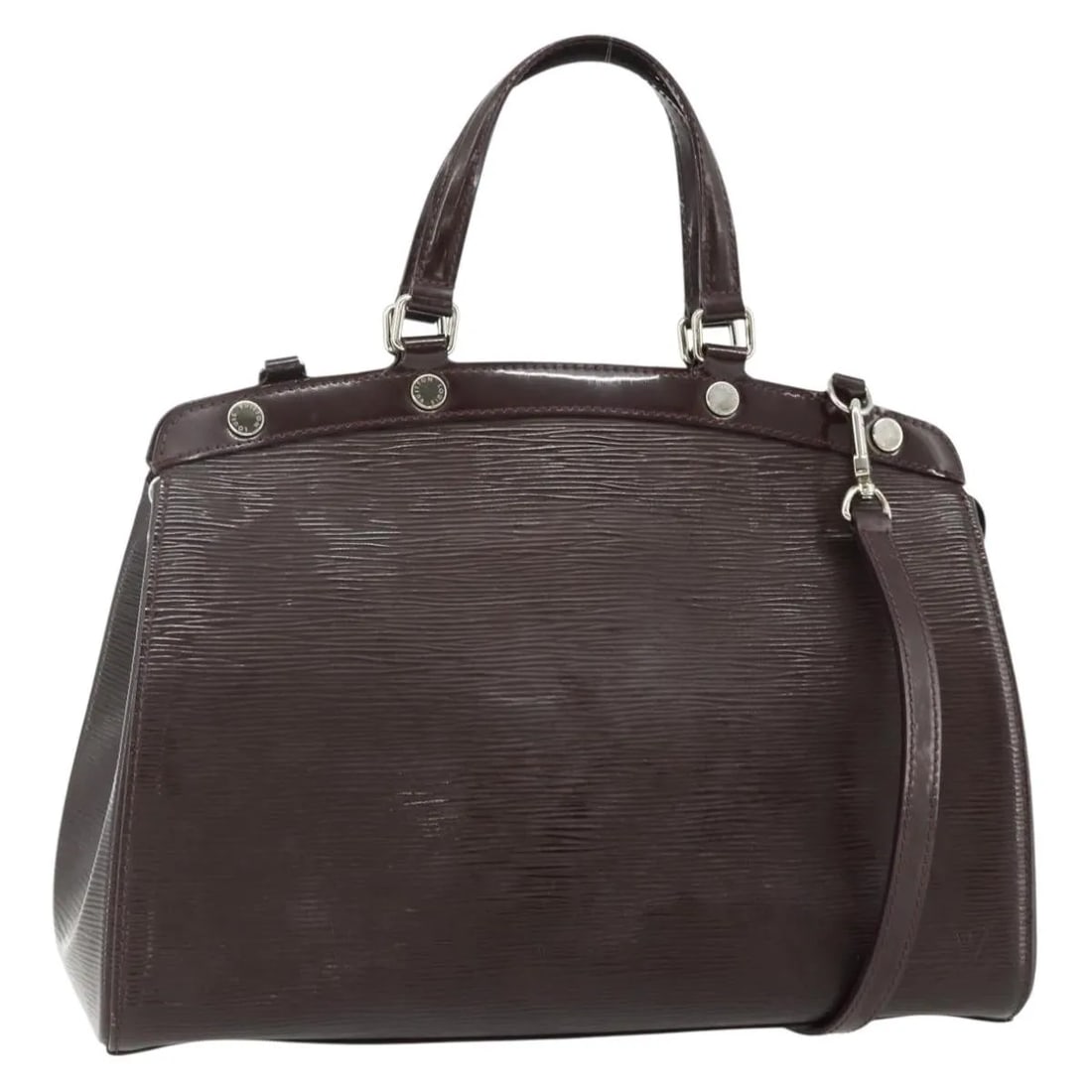 Louis Vuitton Brea Purple Leather Handbag 34cm x 24cm x 13cm: Louis Vuitton Brea Purple Leather Handbag 34cm x 24cm x 13cm Louis Vuitton Brea handbag in purple leather. This piece is in good condition with light wear and marks to the exterior, some deformation, 