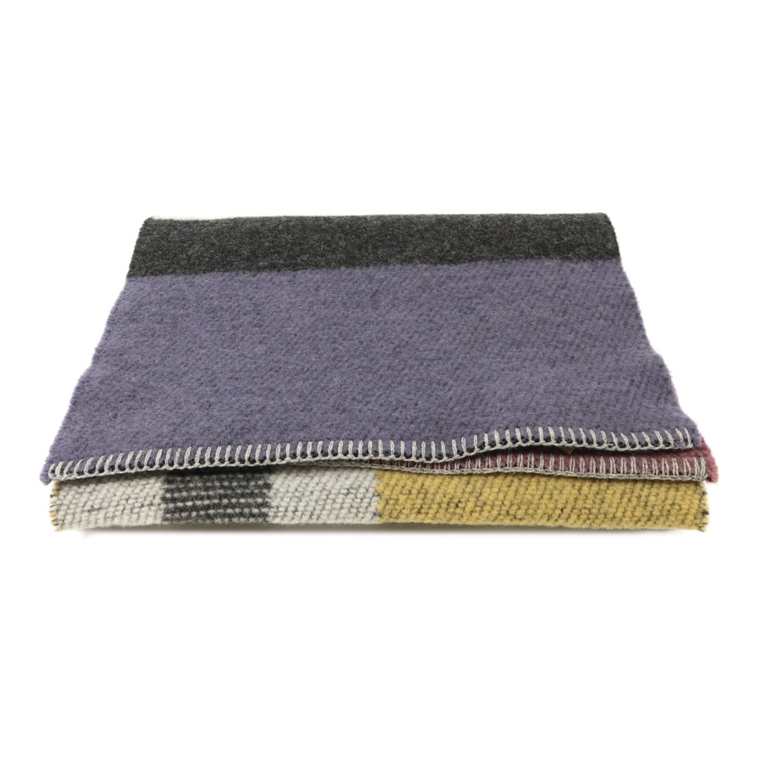 Burberry Wool Cashmere Scarf Multicolor Unisex UK Made: Burberry Wool Cashmere Scarf Multicolor Unisex UK Made A Burberry scarf in multicolor with grey, white, and purple tones. Made from wool and cashmere, it is a regular-size unisex accessory manufacture
