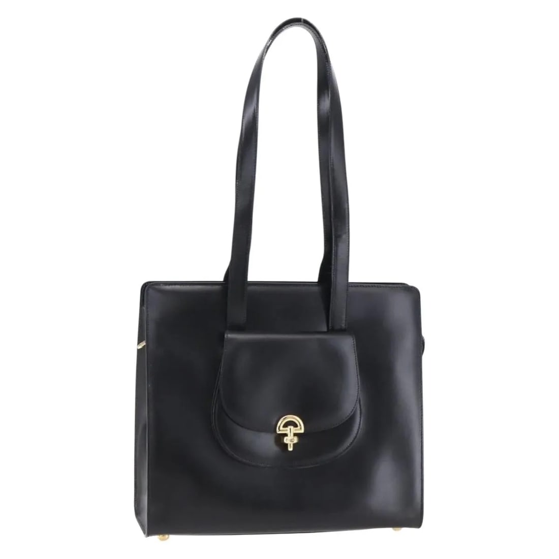 Black Leather Tote Bag by Celine 31cm x 27cm x 10cm: Black Leather Tote Bag by Celine 31cm x 27cm x 10cm This pre-owned Celine tote bag is crafted from black leather and designed for women. It features a spacious interior and a classic silhouette. The b