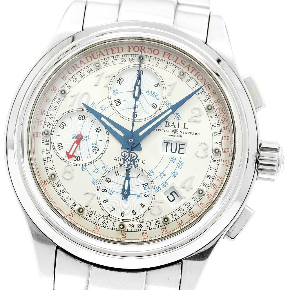 BALLWATCH Trainmaster Pulsemeter CM1010D Men's Chronograph Watch (1 of 6)