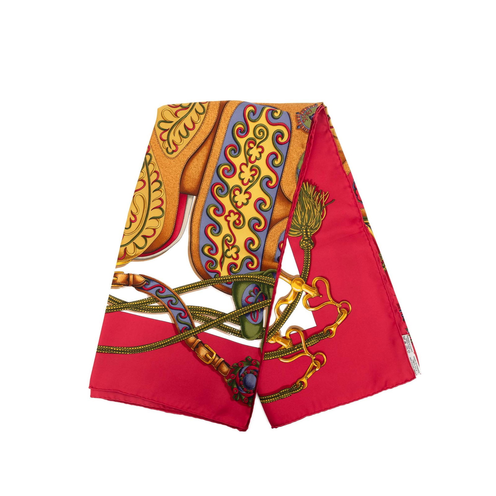 Hermes Festival des Amazones 90 silk scarf red: Hermes Festival des Amazones 90 silk scarf red Hermes Festival des Amazones Silk Scarf 90 featuring the Festival des Amazones print in red. Made in France, this scarf is crafted from 100% silk and inc