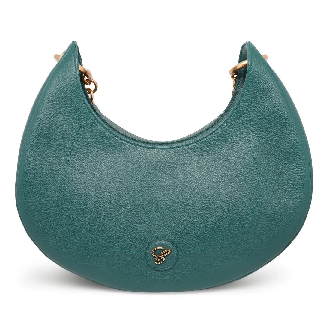 Chopard Happy Sport Green Quilted Leather Hobo Bag 95000-1207: Chopard Happy Sport Green Quilted Leather Hobo Bag 95000-1207 Discover the elegance of the Chopard Happy Sport Green Grained Leather Hobo Bag, a delightful blend of style and functionality. This mini 