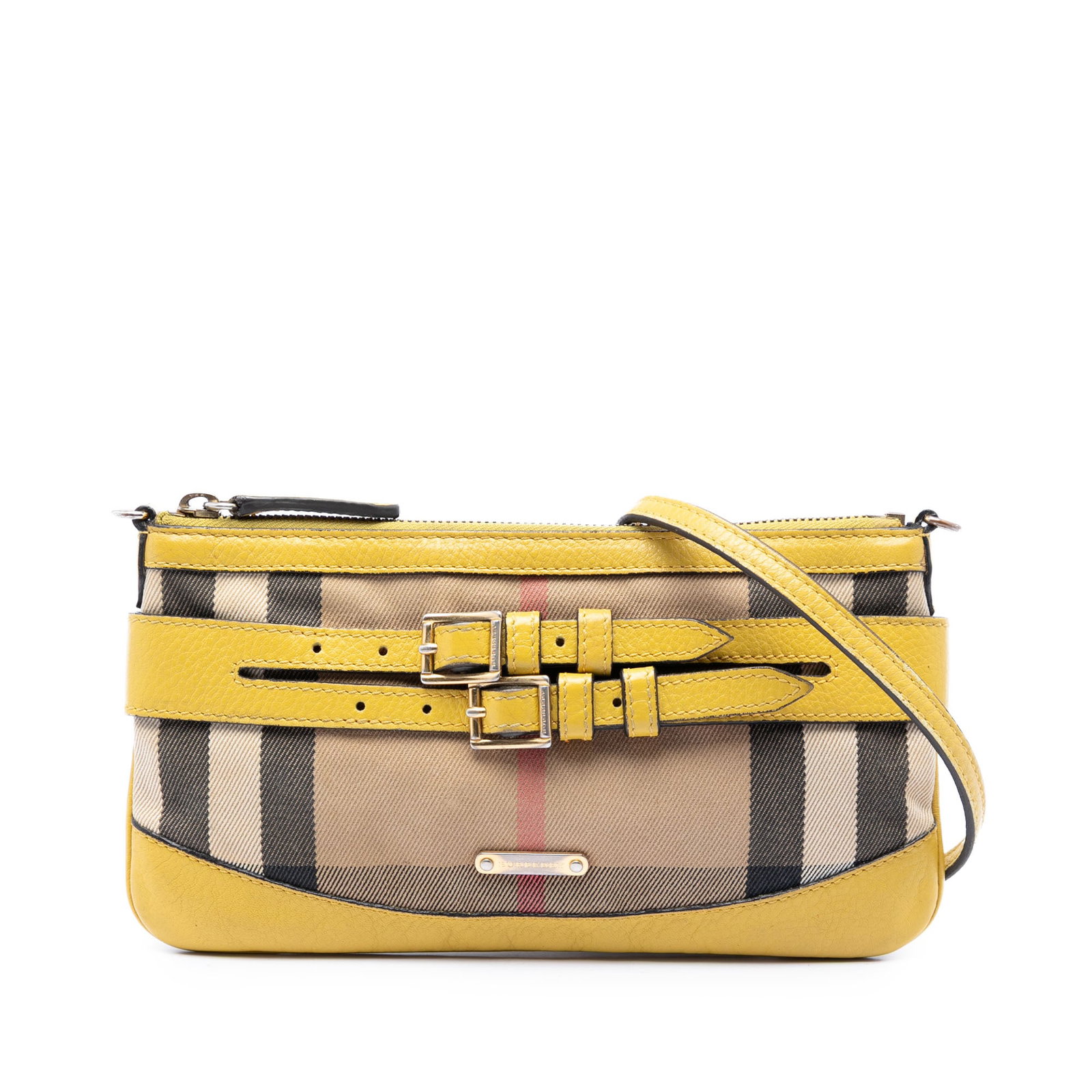 Burberry House Check Crossbody Bag with Bridle Details (1 of 6)