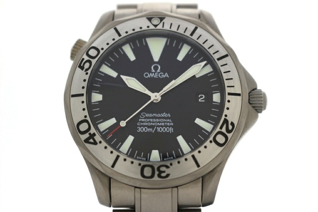 Mens Titanium Wristwatch OMEGA Seamaster 2231.50: Mens Titanium Wristwatch OMEGA Seamaster 2231.50 Pre-owned OMEGA Seamaster men's wristwatch in titanium with a black finish. Model number 2231.50, made in Switzerland. The watch is described as Used A