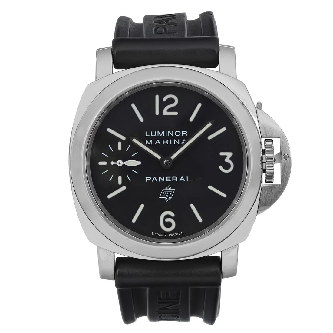Officine Panerai Luminor Marina 44mm Luxury Watch Black Dial PAM00005: Officine Panerai Luminor Marina 44mm Luxury Watch Black Dial PAM00005 Discover the Panerai Luminor Marina, a stunning 44mm wristwatch that embodies luxury and precision. Crafted from stainless steel w