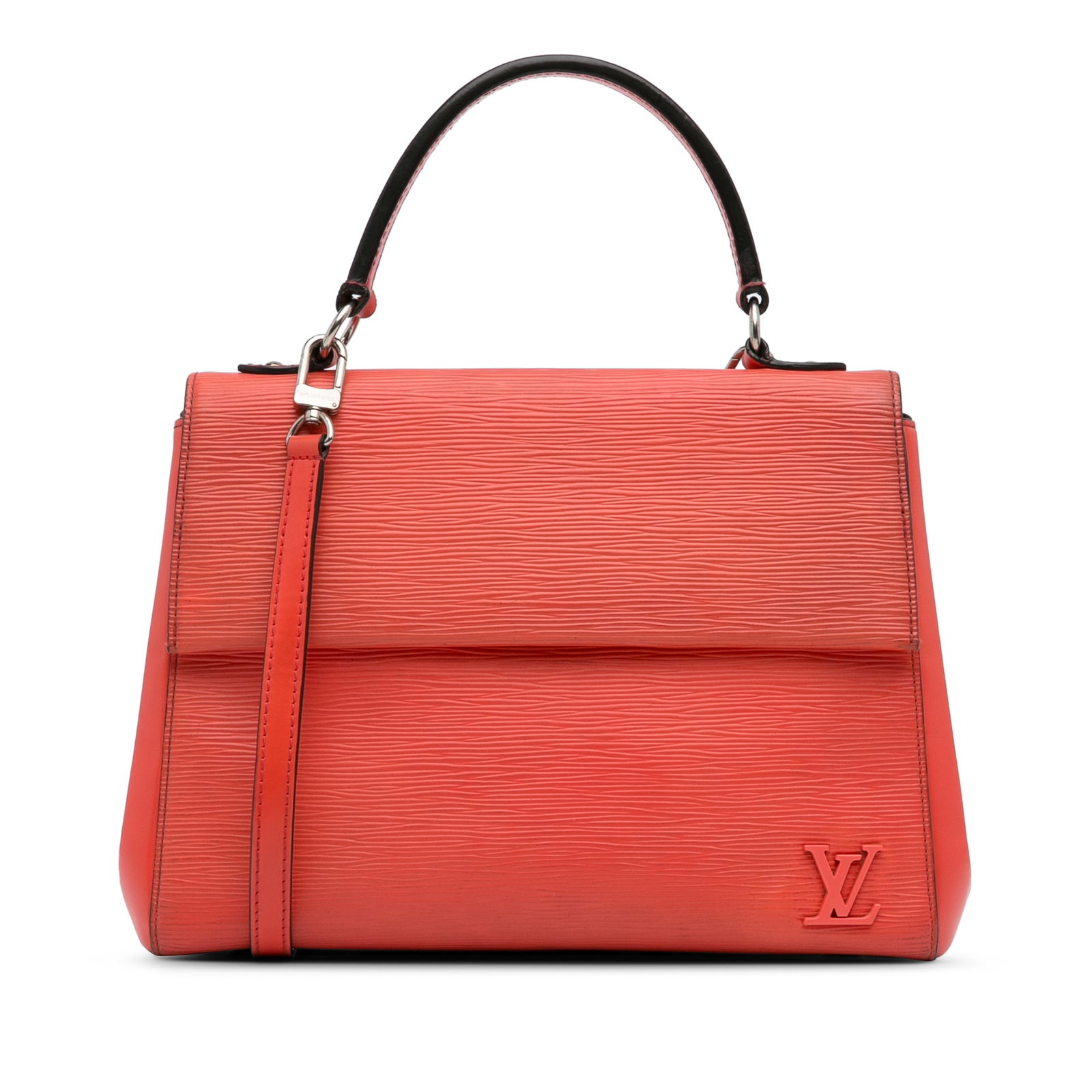 Louis Vuitton Epi Cluny BB Red Leather Handbag: Louis Vuitton Epi Cluny BB Red Leather Handbag The Louis Vuitton Epi Cluny BB is a stylish handbag crafted from high-quality epi leather, featuring a flat top handle and a detachable flat strap for ve