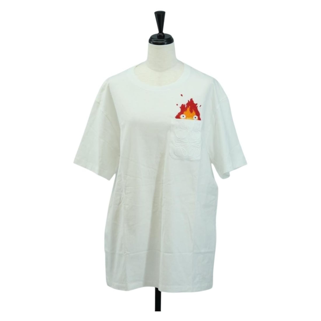 White Cotton Calcifer Graphic Tee LOEWE Studio Ghibli Howl's Moving Castle (1 of 11)