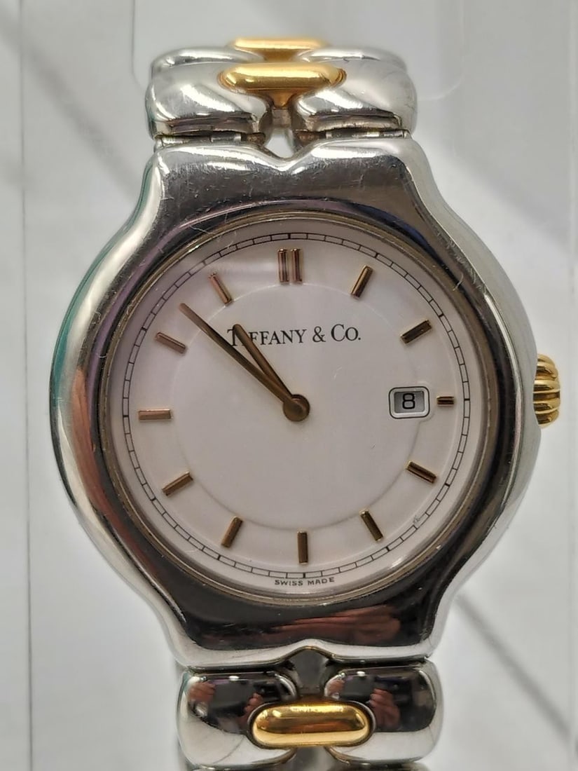TIFFANY&Co. M0112 Tesolo Date Unisex Wristwatch (1 of 10)