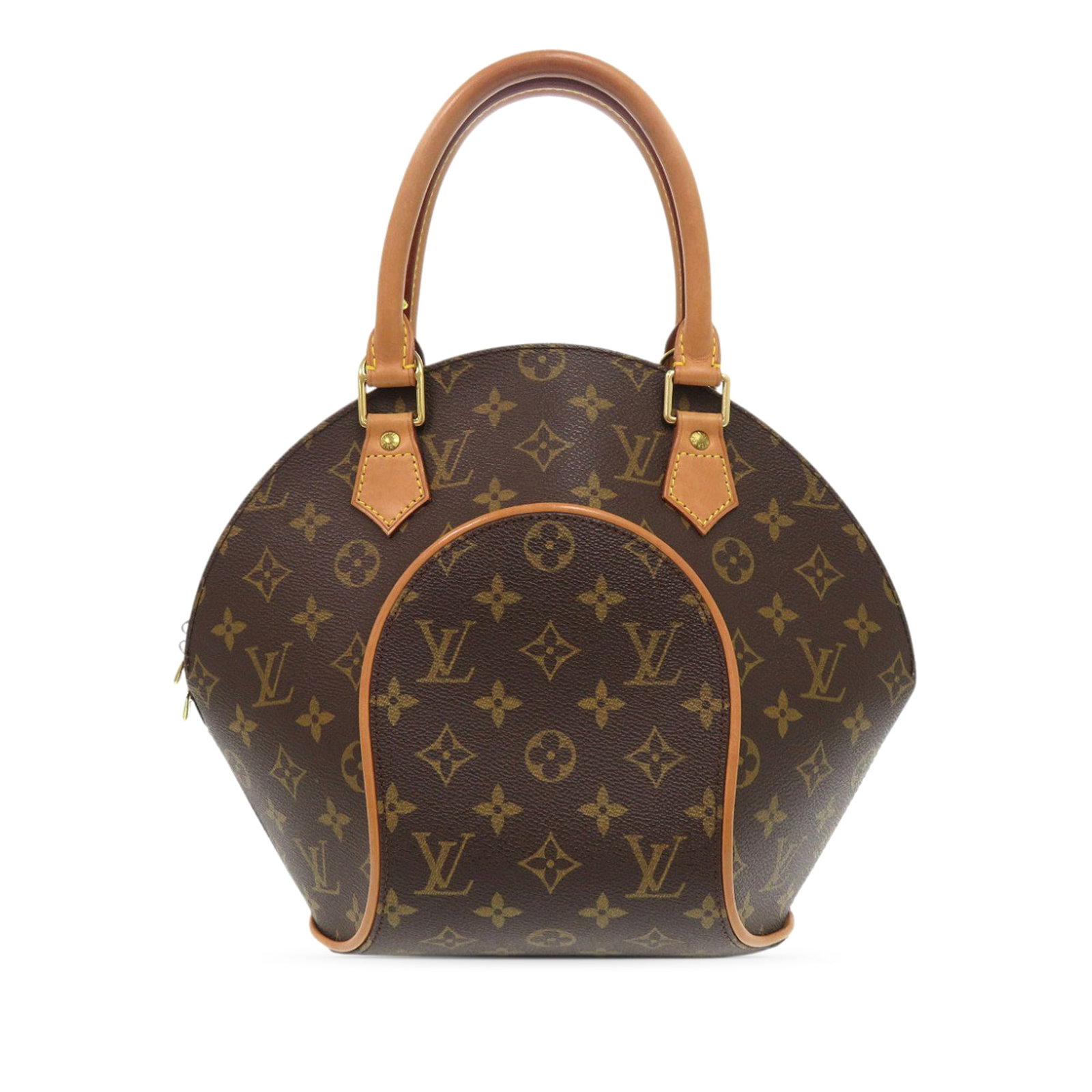 Louis Vuitton Ellipse PM Monogram Canvas Bag: Louis Vuitton Ellipse PM Monogram Canvas Bag The Louis Vuitton Monogram Ellipse PM is a structured handbag crafted from monogram canvas with rolled leather handles. It features a top zip closure and a