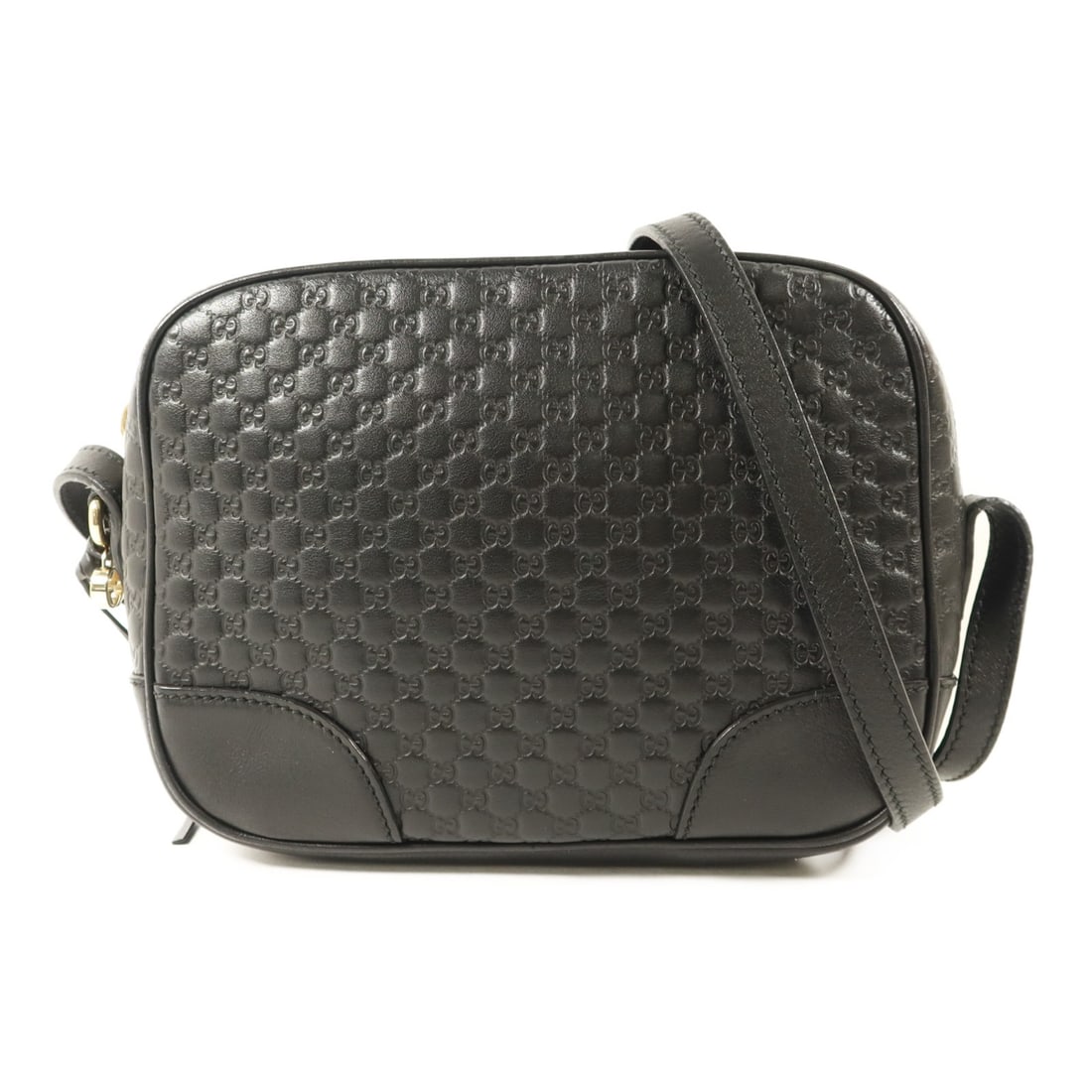 GUCCI 449413 Mini Bree Shoulder Bag Black Calfskin Leather: GUCCI 449413 Mini Bree Shoulder Bag Black Calfskin Leather A Gucci Mini Bree shoulder bag in black calfskin leather with GG hardware. It is a women's regular-size shoulder bag made in Italy and presen