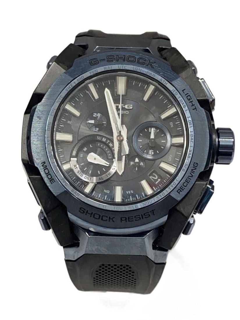 CASIO MTG-B4000B-1A2JF Black Rubber Wristwatch: CASIO MTG-B4000B-1A2JF Black Rubber Wristwatch This CASIO G-SHOCK MTG-B4000B-1A2JF men's wristwatch features a durable rubber band and a black case. Made in Japan, this pre-owned watch is in Grade B c