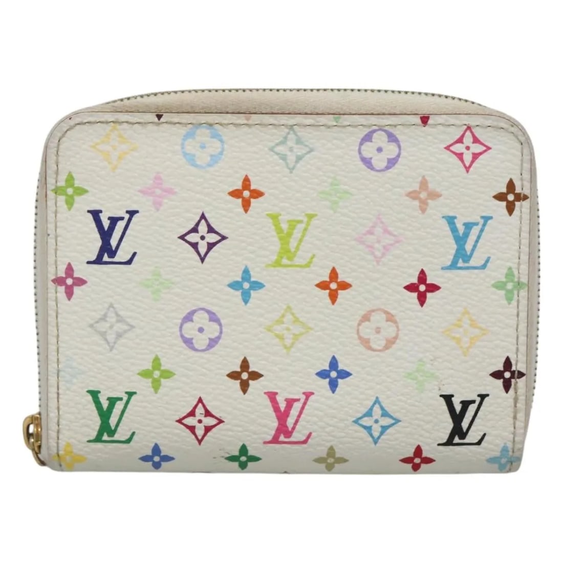 Louis Vuitton Multicolor Monogram Canvas Porte-Monnaie Zippy Wallet White: Louis Vuitton Multicolor Monogram Canvas Porte-Monnaie Zippy Wallet White This Louis Vuitton Porte-Monnaie Zippy Wallet features the iconic Monogram Multicolor design on white canvas. Designed for wom
